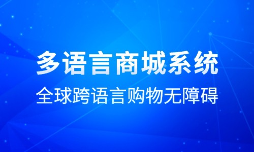 国际版商城系统要怎么做？多语言商城系统搭建注意事项